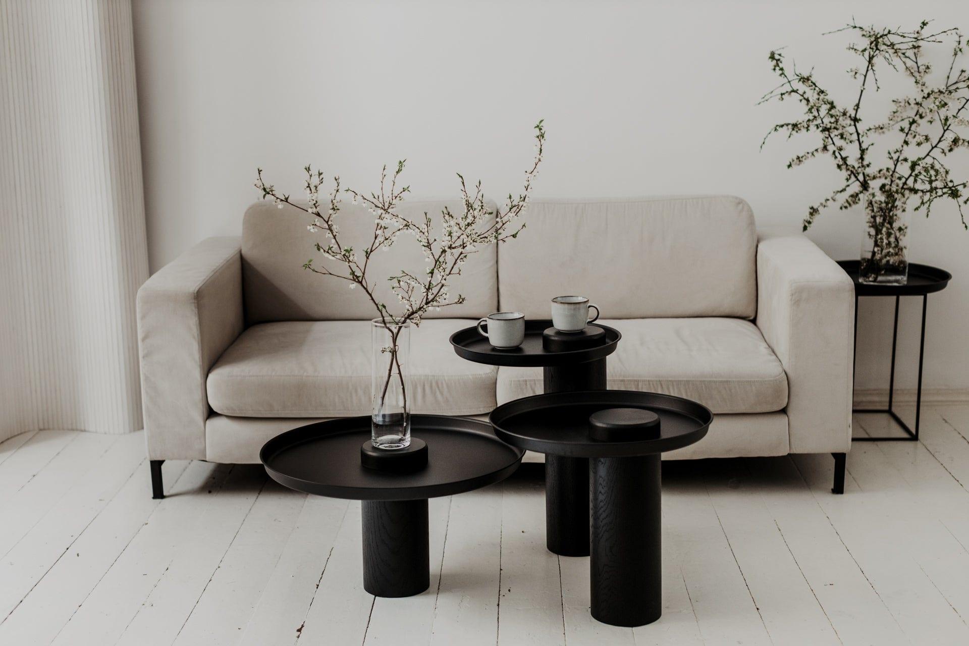 Stolik kawowy TYK czarny dąb z czarnym blatem Nordifra Eye on Design