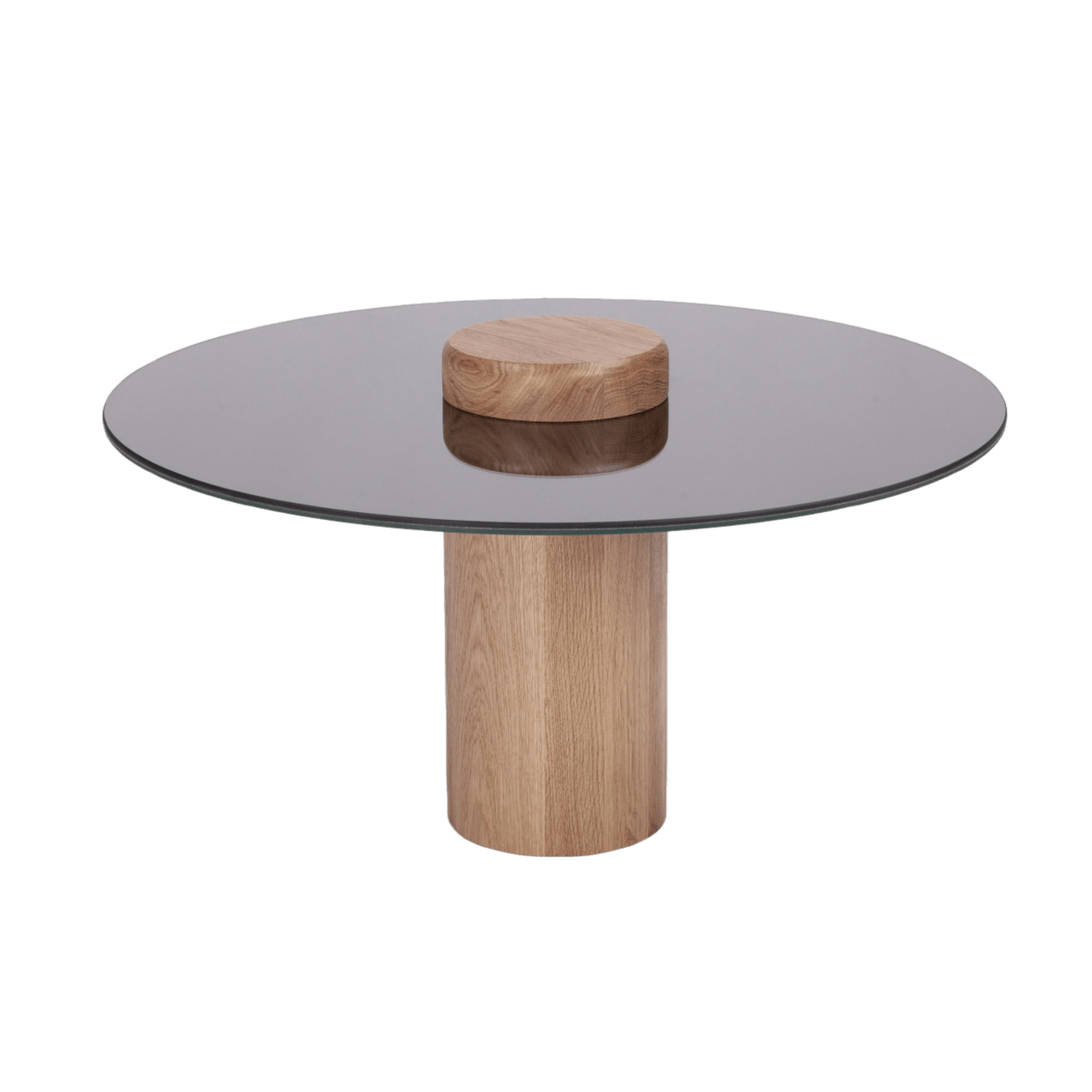 Stolik kawowy TYK dąb naturalny z lustrzanym blatem Nordifra Eye on Design