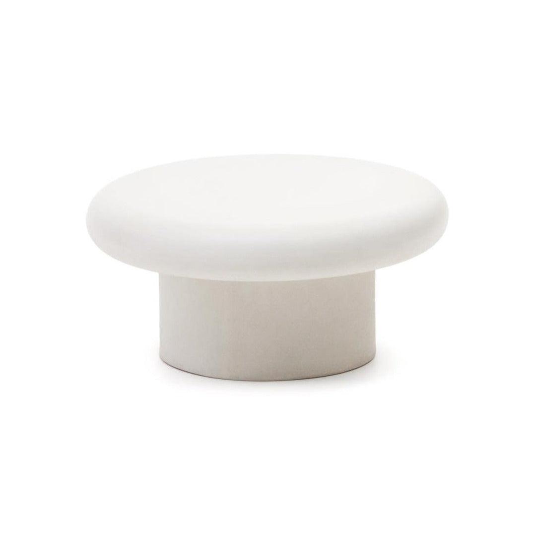 Stolik kawowy zewnętrzny ADDAIA biały cement La Forma 66 cm Eye on Design