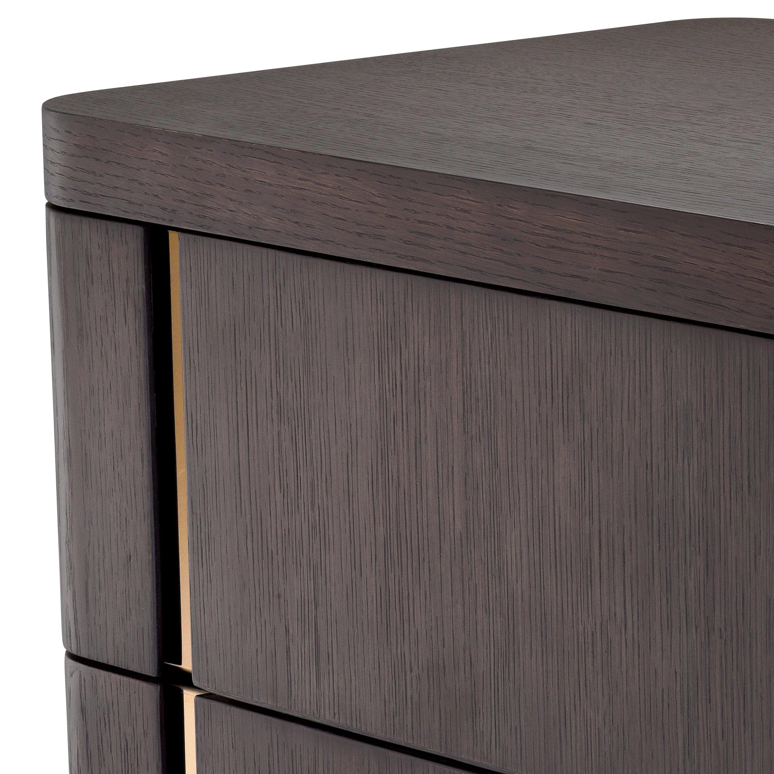 Stolik nocny MODESTO fornir dębowy mokka Eichholtz Eye on Design