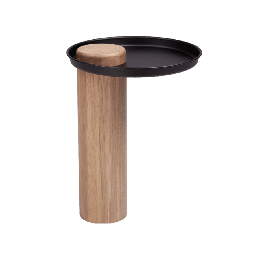 Stolik TYK dąb naturalny z czarnym blatem Nordifra Eye on Design