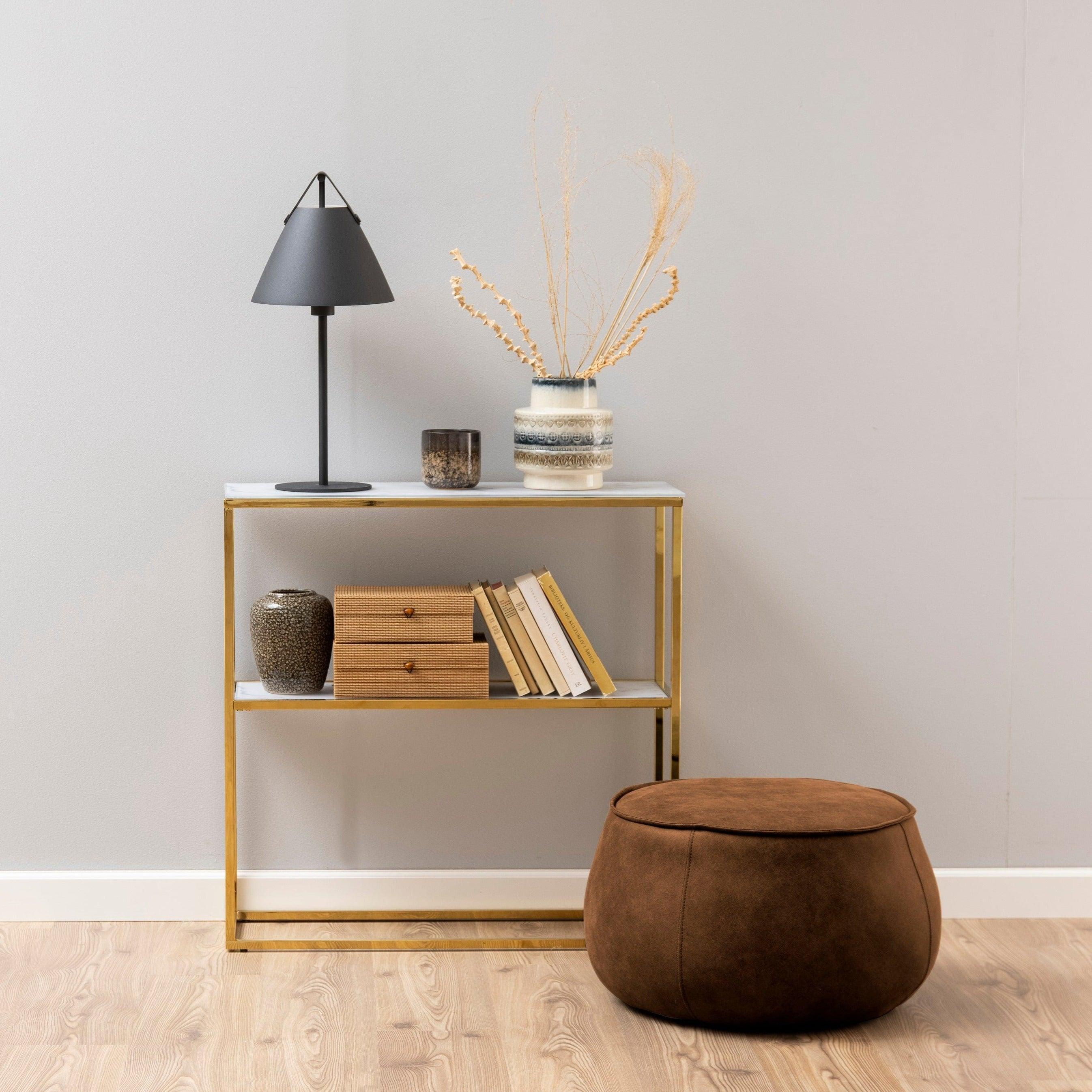 Stolik z półką THILO złoty Home Essentials Eye on Design
