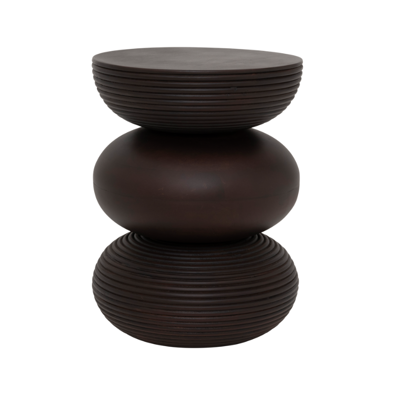 SVEN Side Table Dark Brown Mango Wood