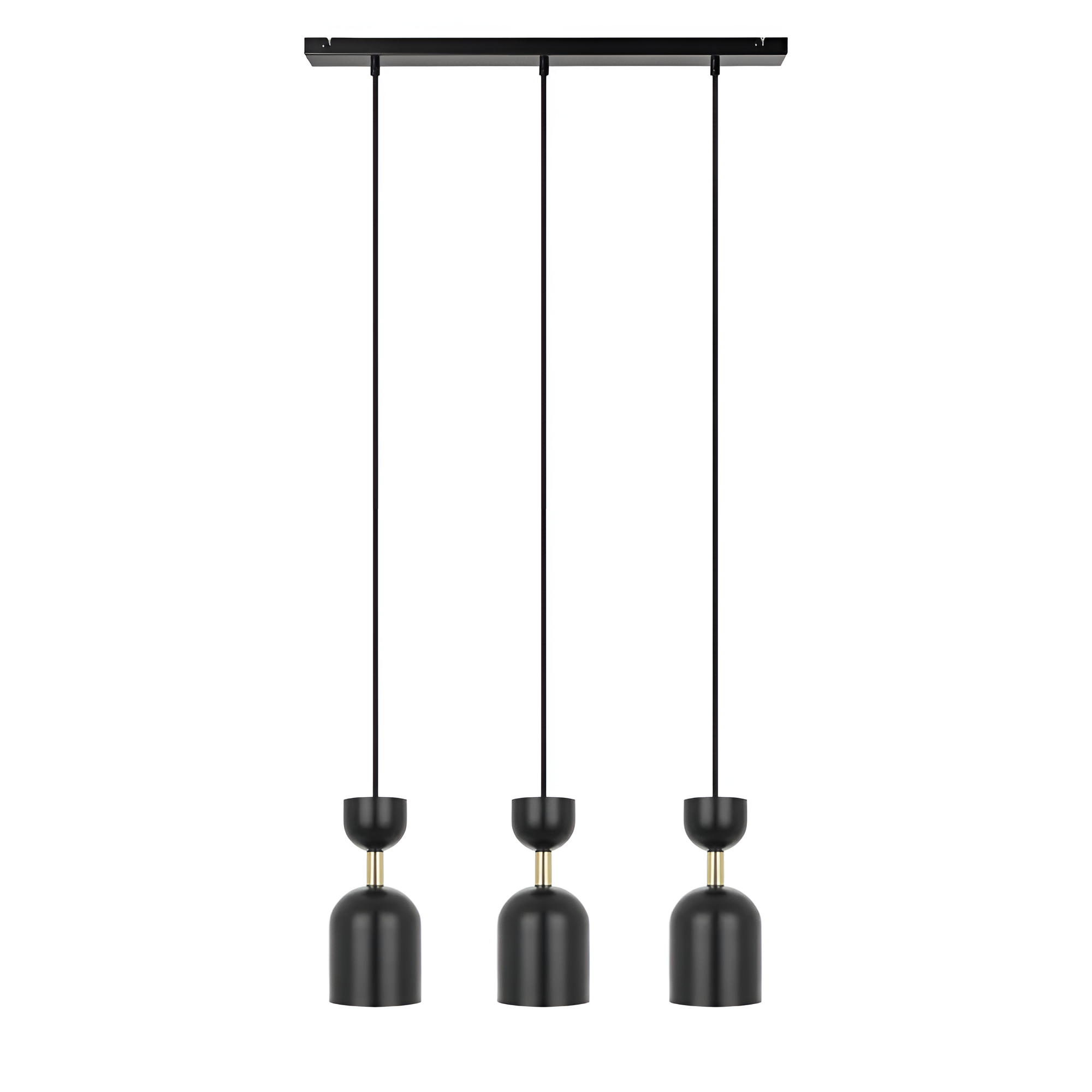 SUPURU 3L ceiling lamp black with brass