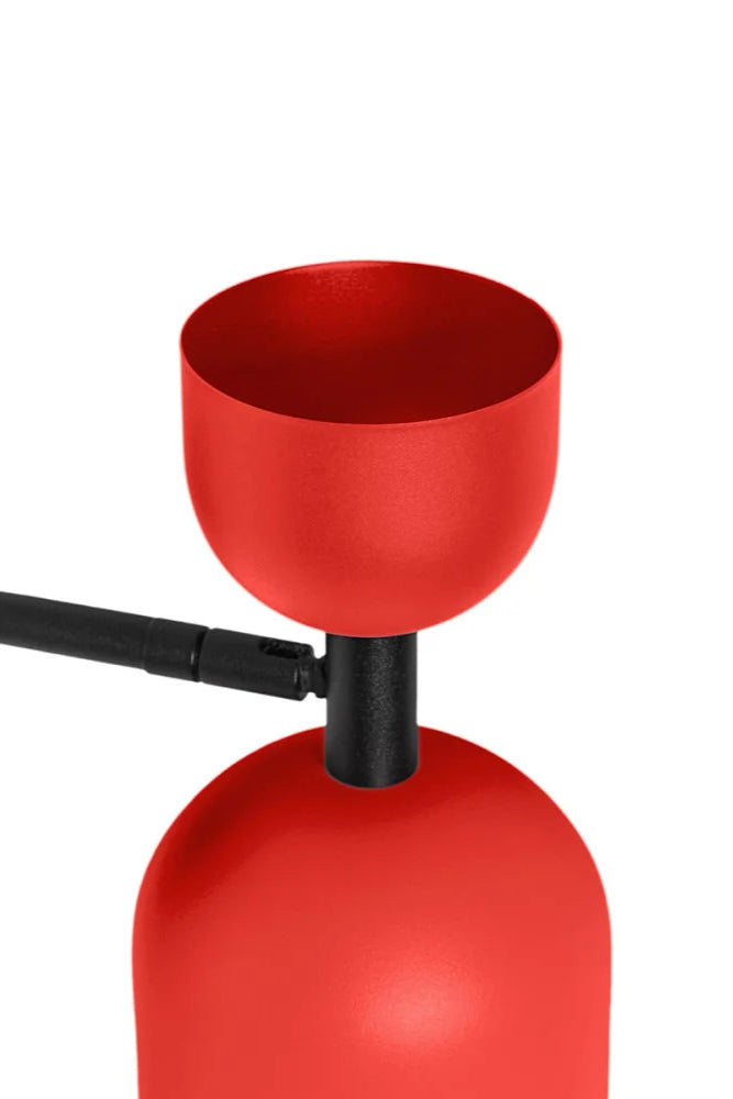 SUPURU wall lamp in red-orange