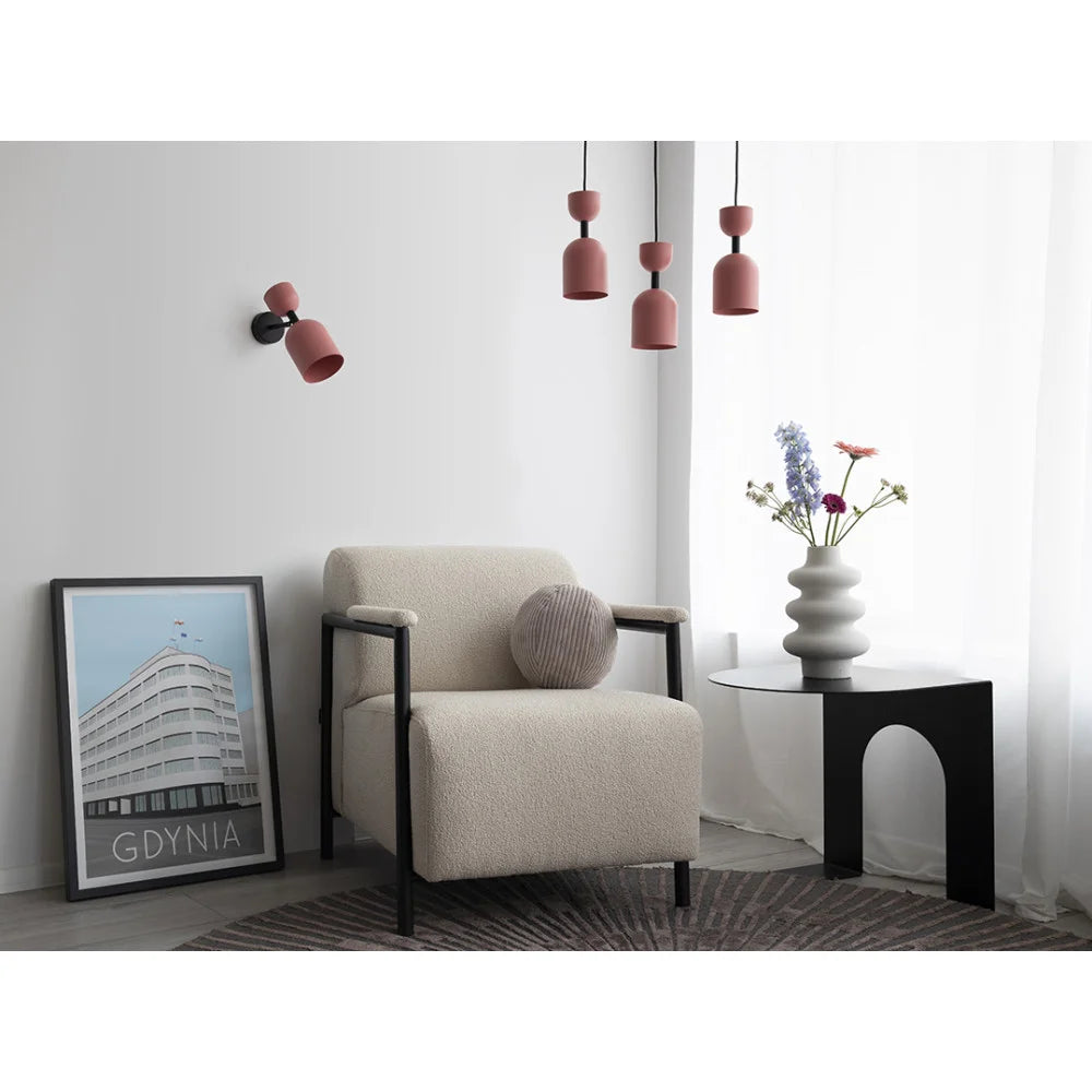 SUPURU wall lamp in red-orange