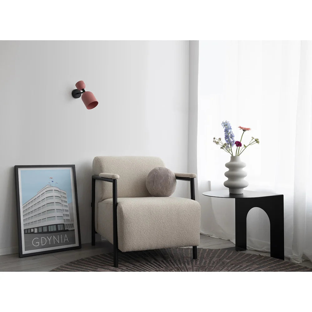 SUPURU wall lamp in red-orange