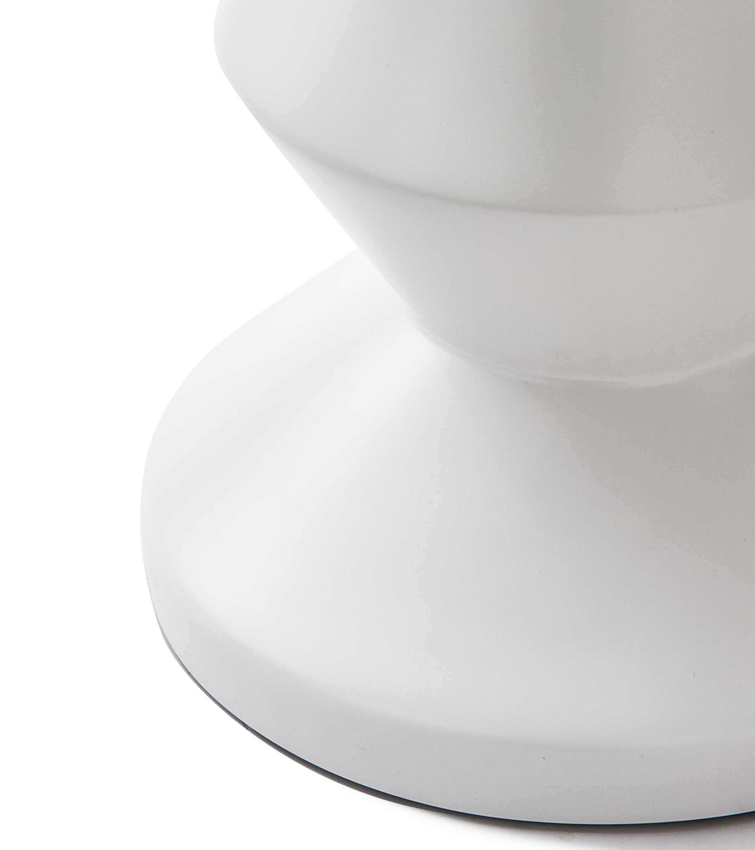 ZIG ZAG MATT white outdoor stool