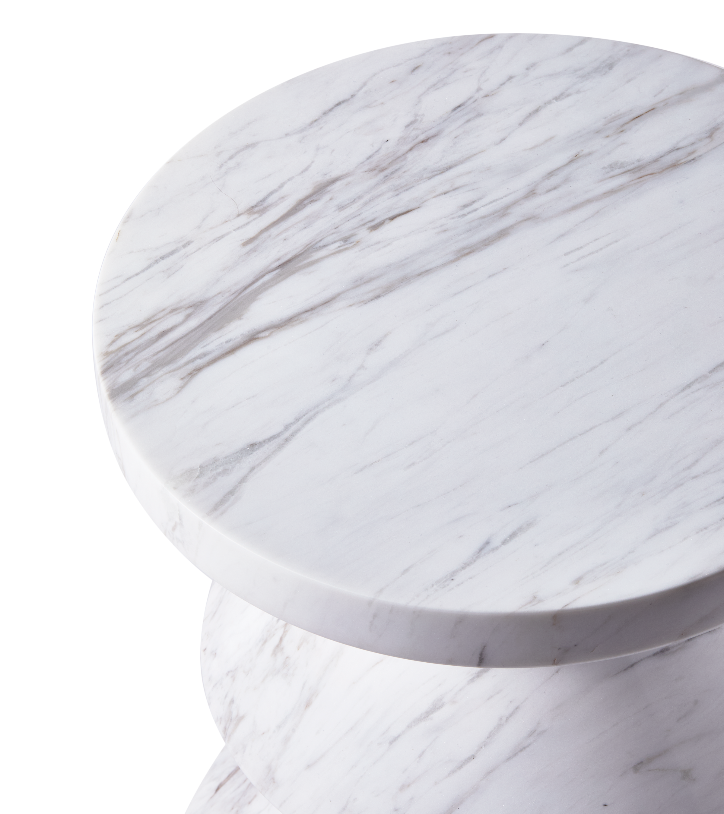 ZIG ZAG stool white marble