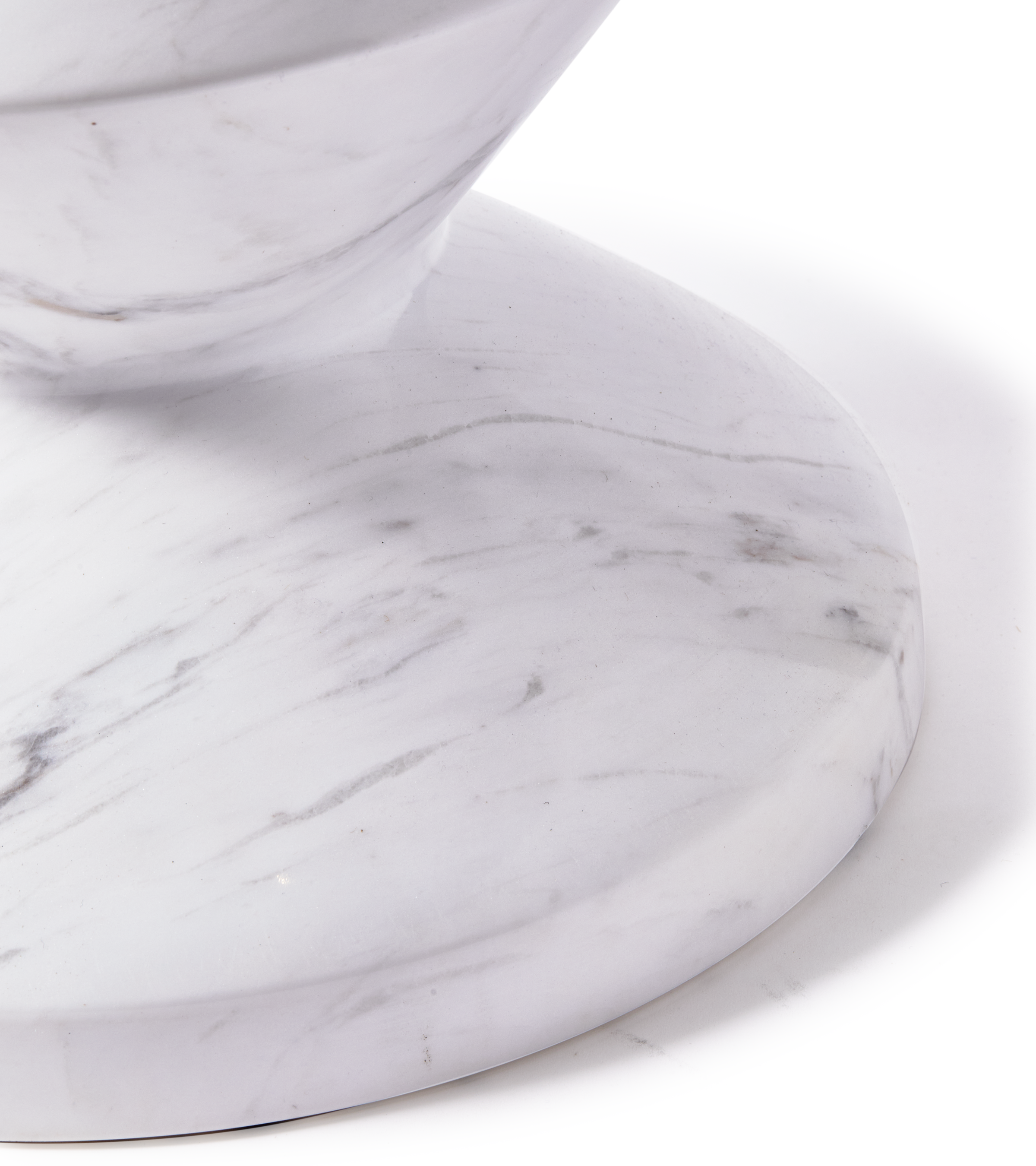 ZIG ZAG stool white marble