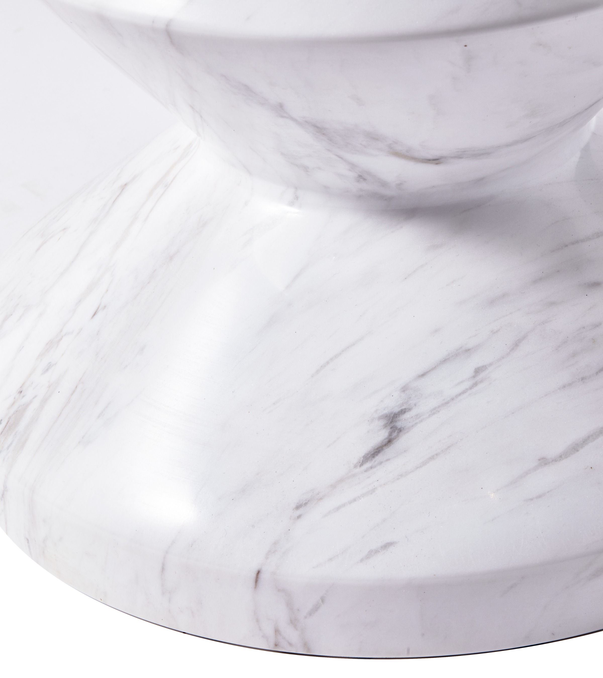 ZIG ZAG stool white marble