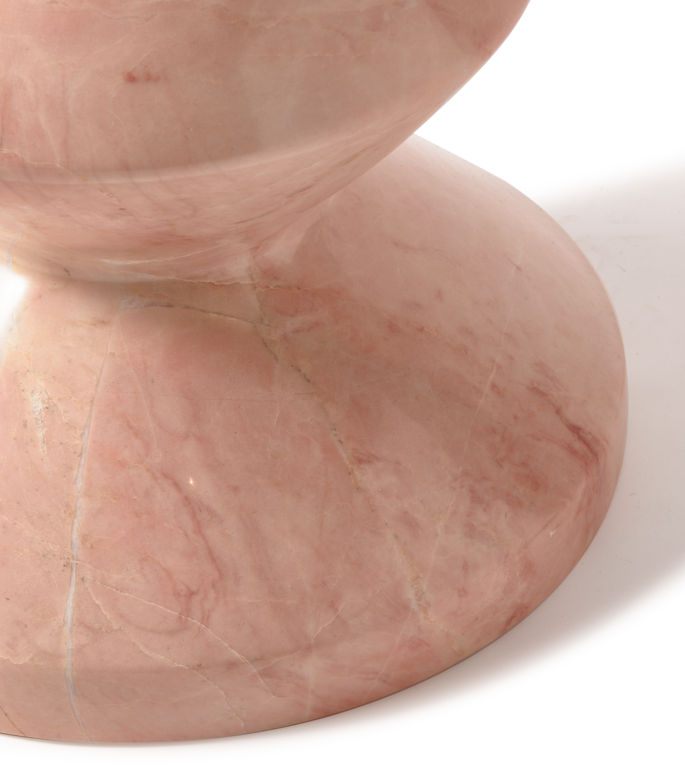 ZIG ZAG stool light pink marble