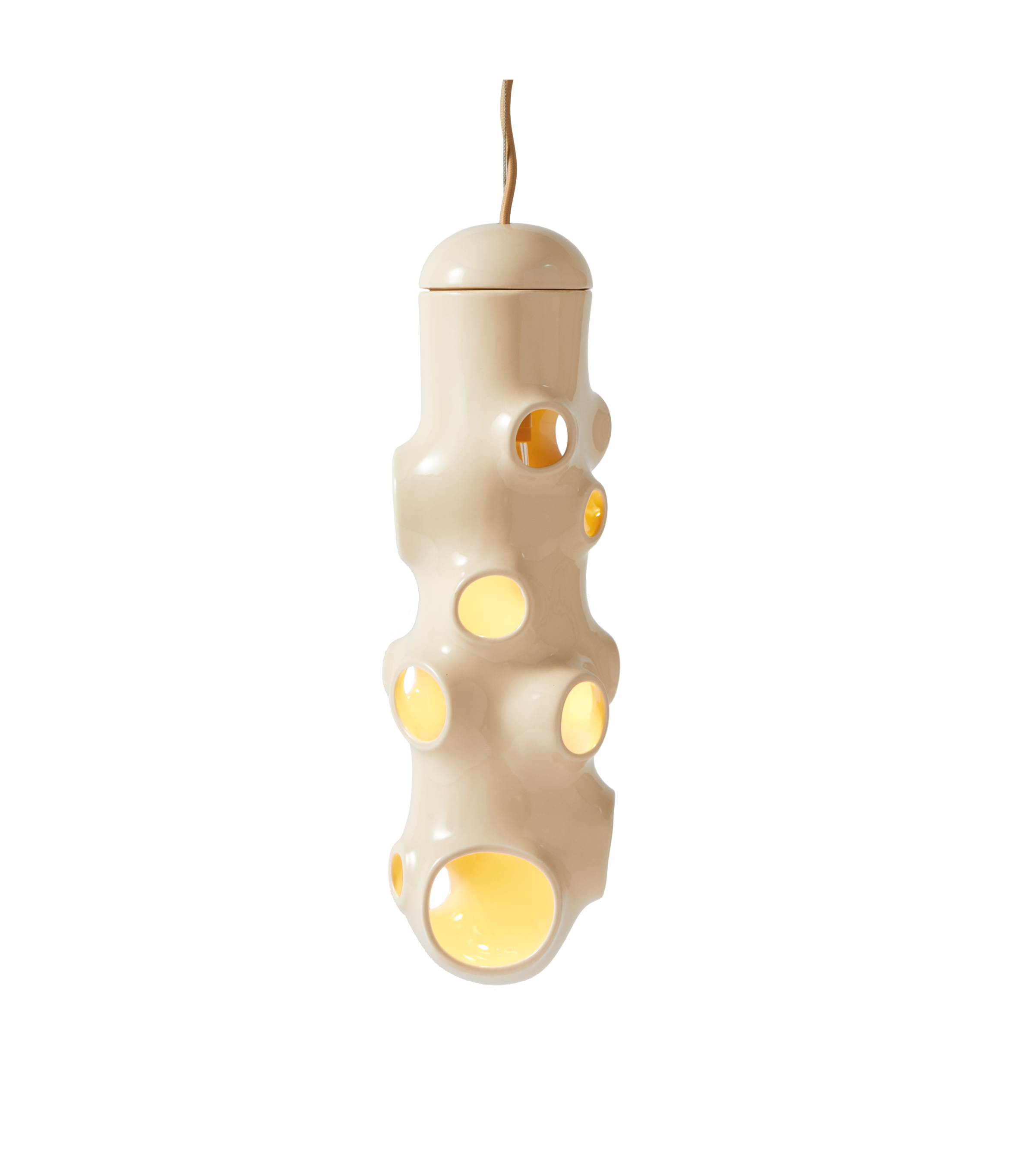 BULLE beige Hängelampe