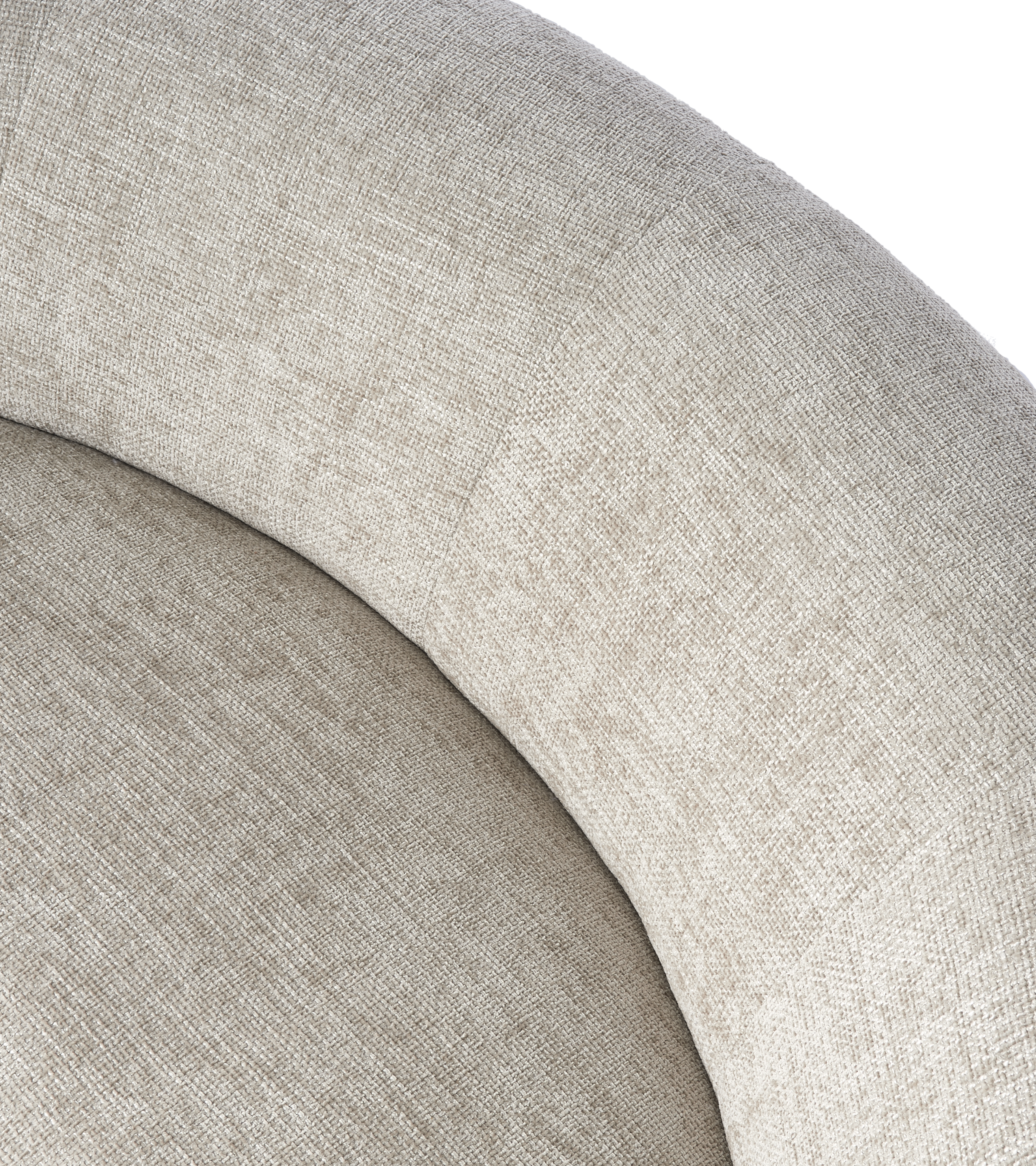 Modulares Sofa POLSPOTTEN - großer, abgerundeter Eckmodul ecri