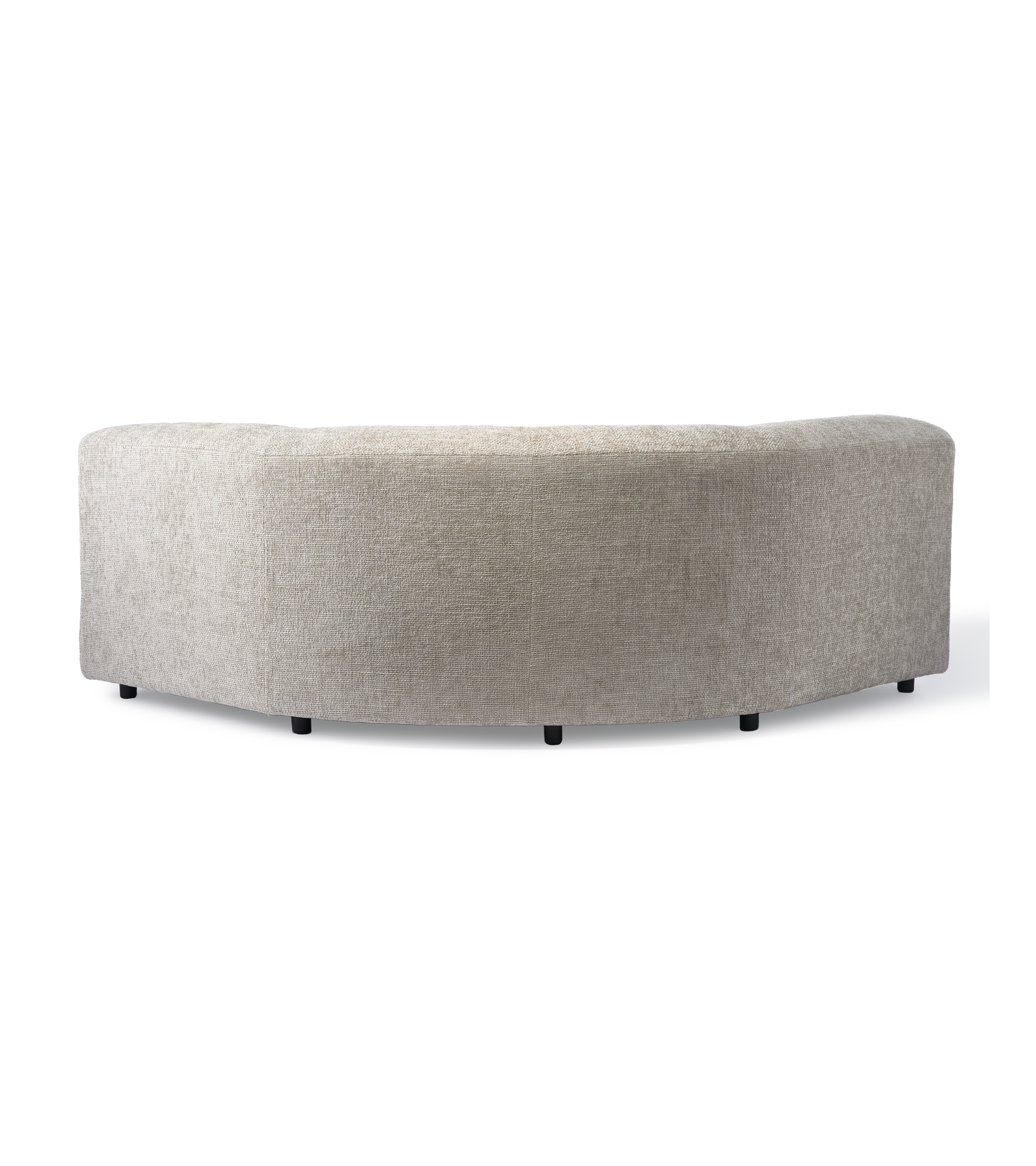 Modulares Sofa POLSPOTTEN - großer, abgerundeter Eckmodul ecri