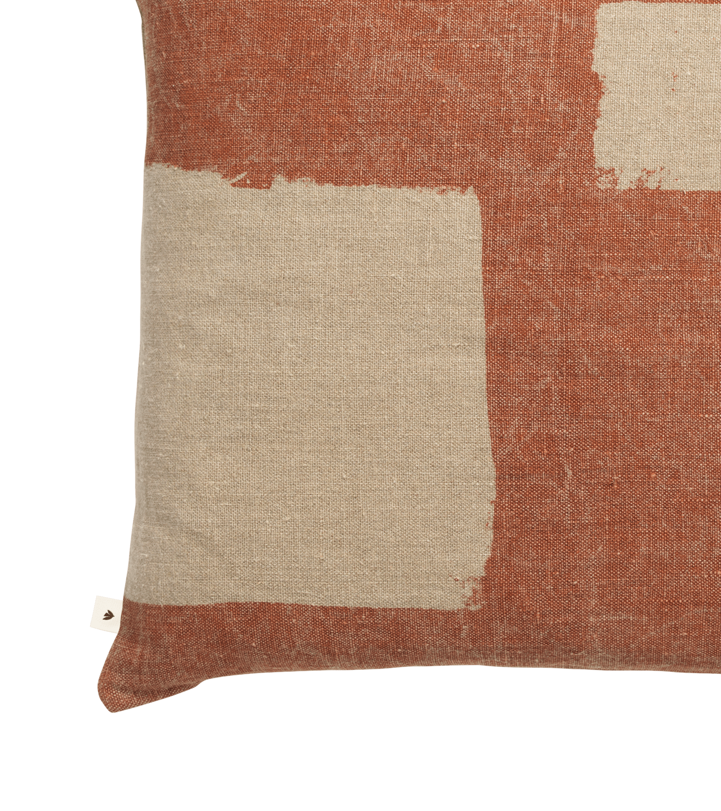 Dekokissen OLEO rostrot mit Beige