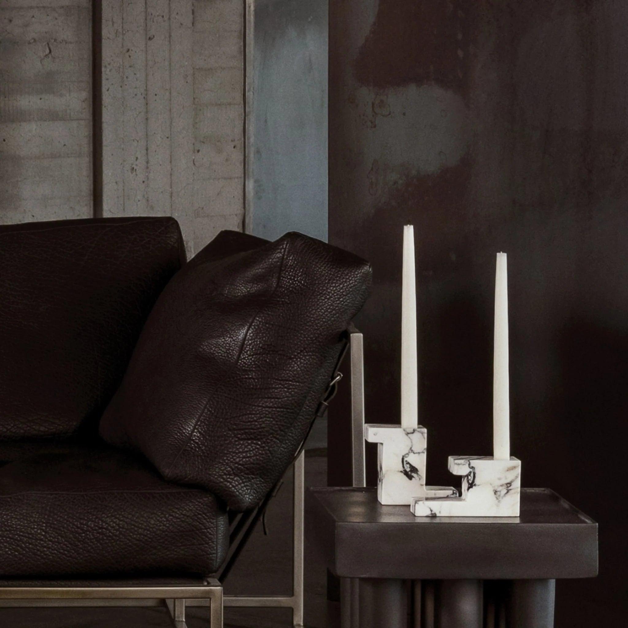 Świecznik BRICK TALL marmur 101 Copenhagen Eye on Design