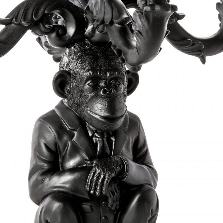 Świecznik BURLESQUE CHIMP czarny Seletti Eye on Design