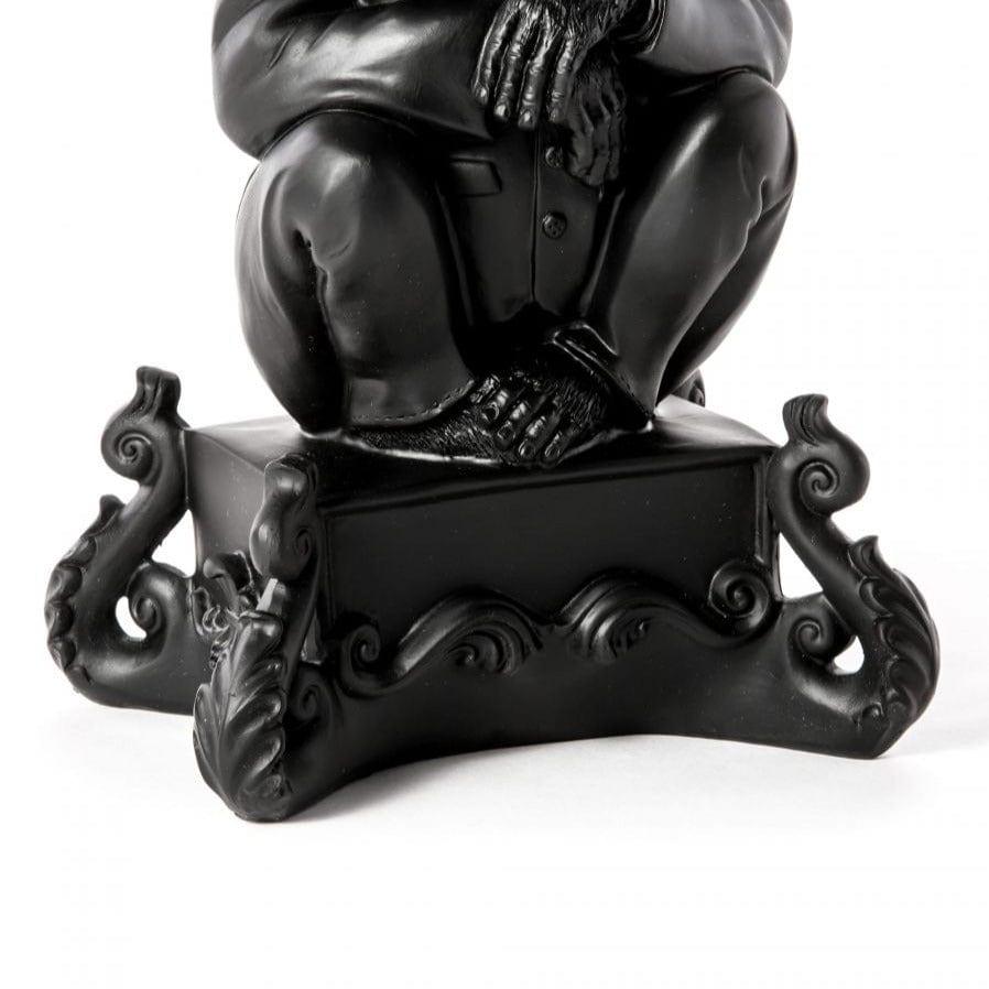 Świecznik BURLESQUE CHIMP czarny Seletti Eye on Design