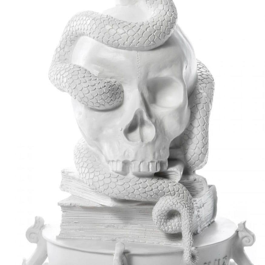 Świecznik GIANT BURLESQUE SKULL biały Seletti Eye on Design