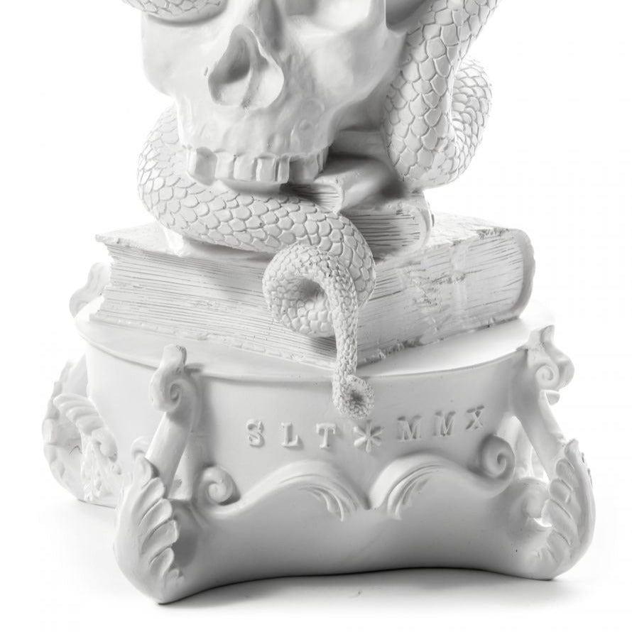 Świecznik GIANT BURLESQUE SKULL biały Seletti Eye on Design