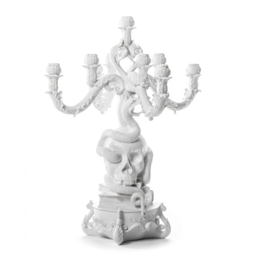 Świecznik GIANT BURLESQUE SKULL biały Seletti Eye on Design