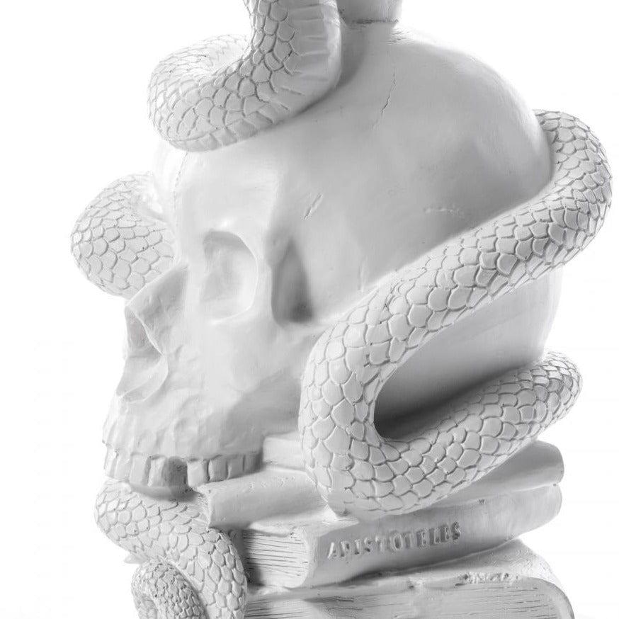 Świecznik GIANT BURLESQUE SKULL biały Seletti Eye on Design