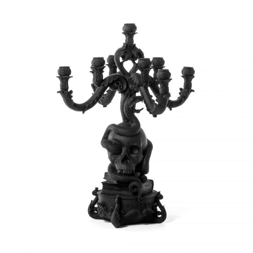 Świecznik GIANT BURLESQUE SKULL czarny Seletti Eye on Design