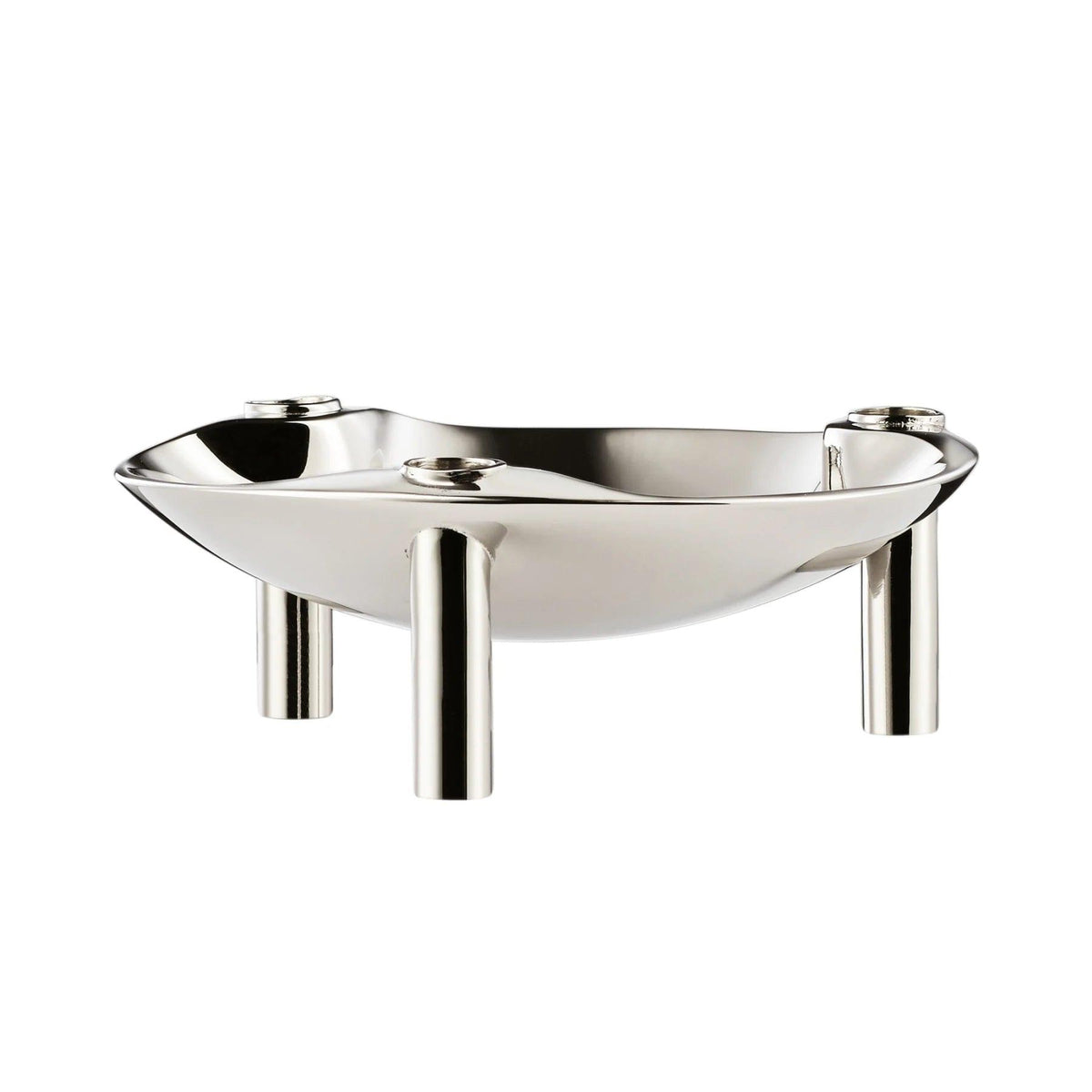 Stoff Nagel Chrome Candle Holder and Tray