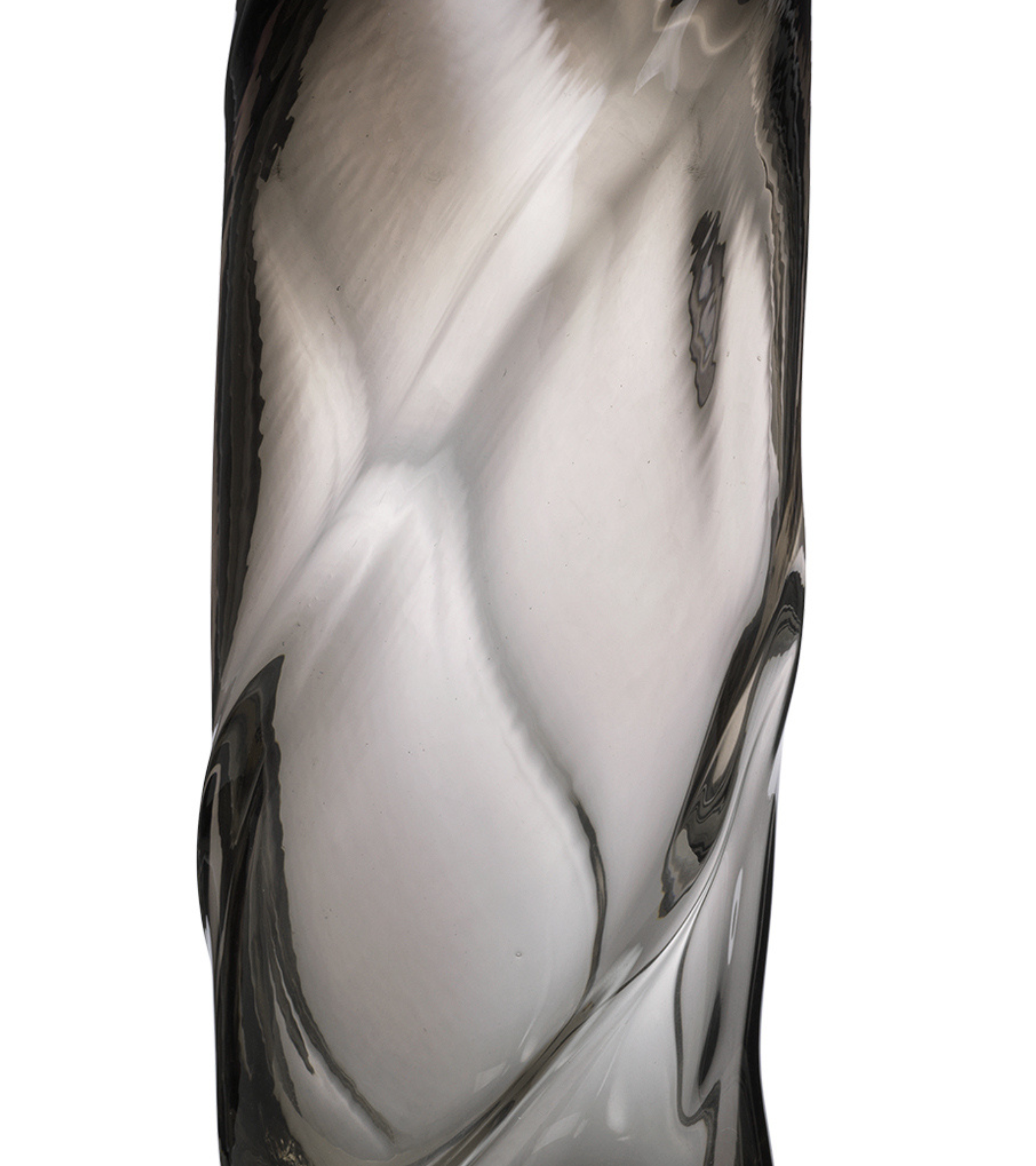 WATER TALL SWIRL Vase dunkelgrau