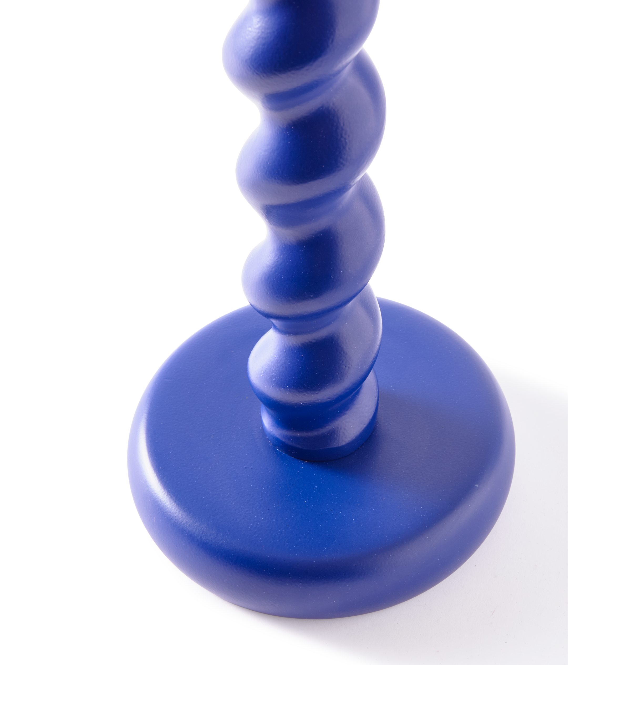 TWISTER Kerzenständer dunkelblau