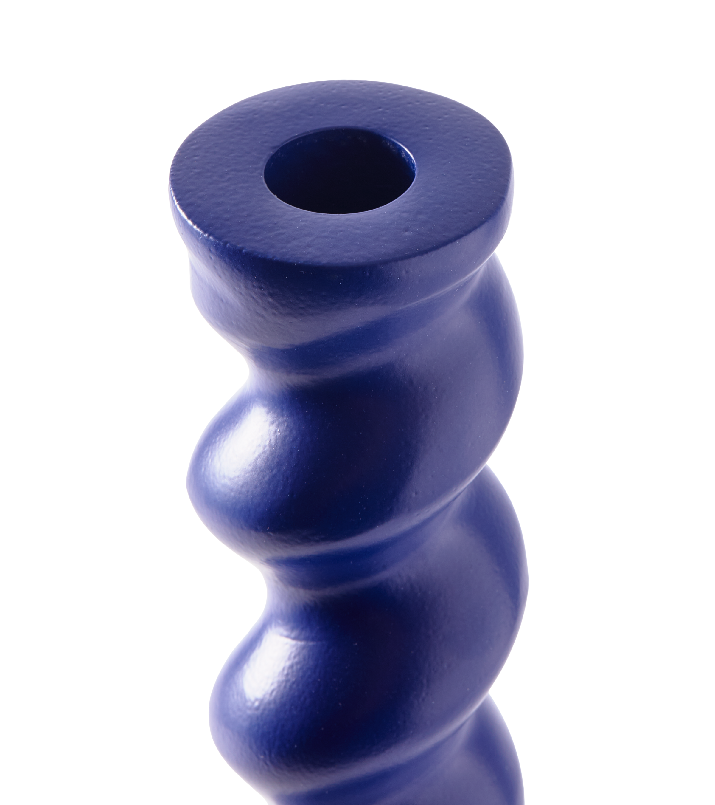 TWISTER Kerzenständer dunkelblau