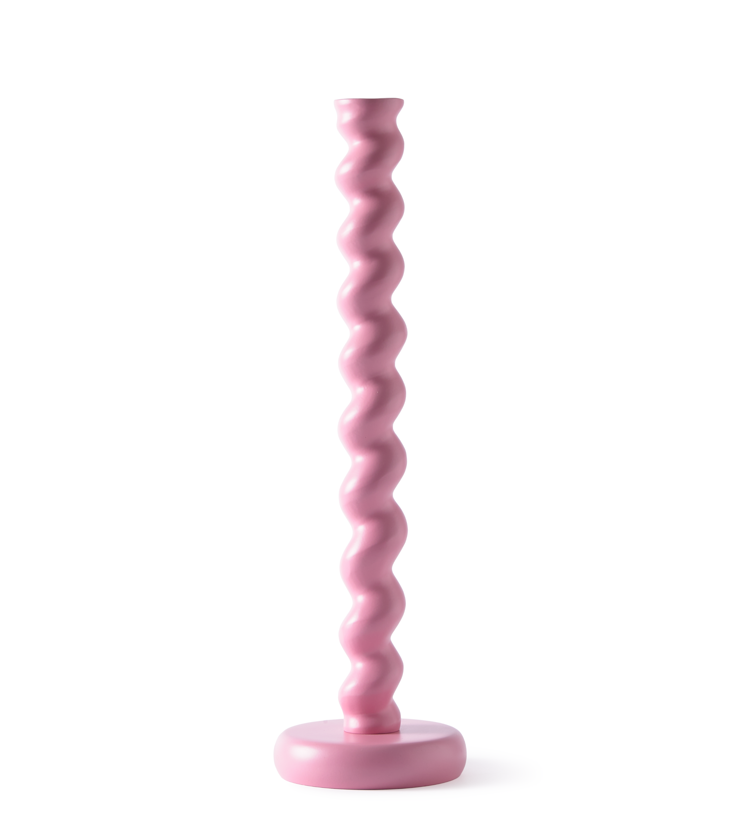 TWISTER Kerzenständer rosa