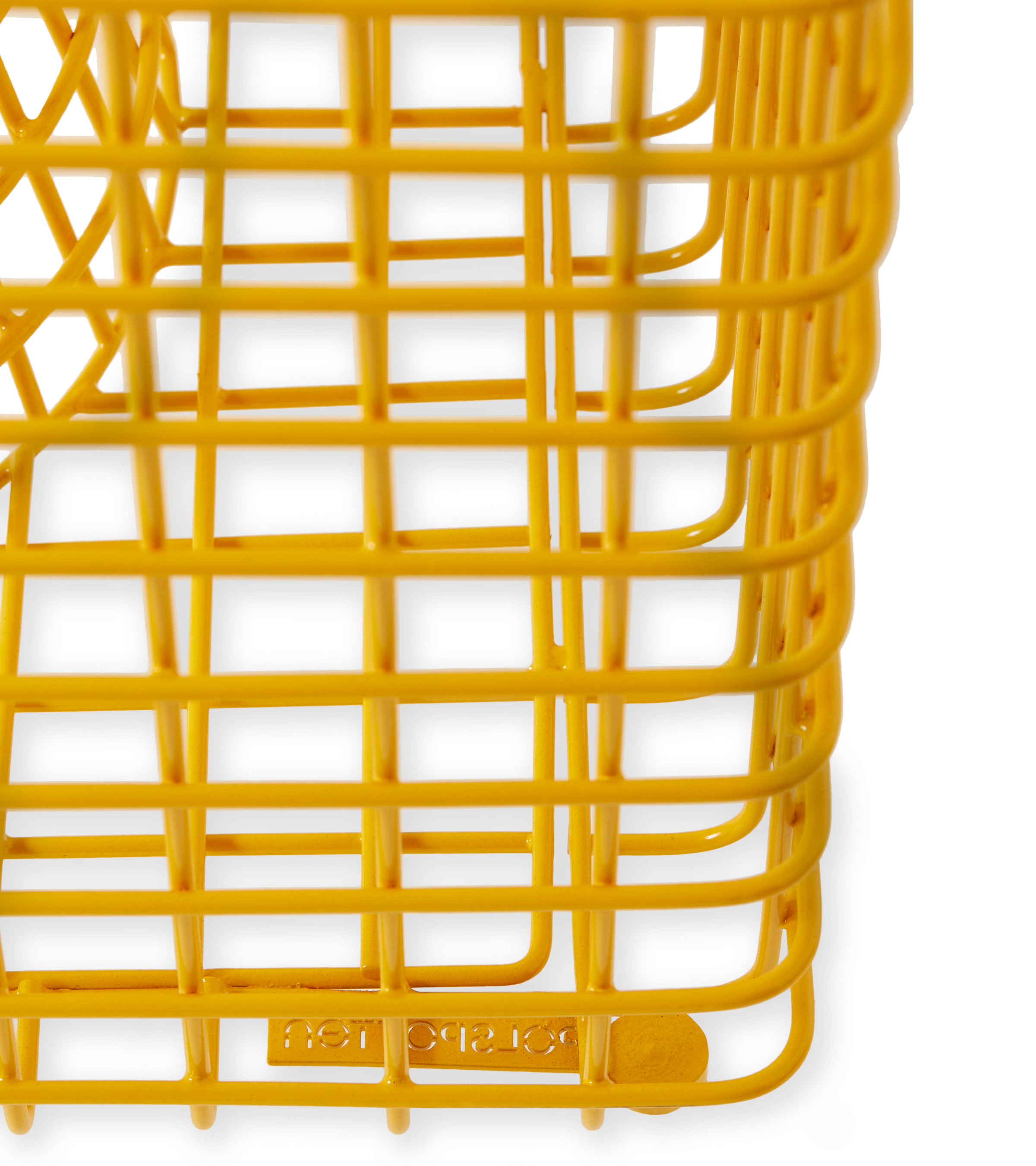 ZIG ZAG WIRE decorative stool yellow
