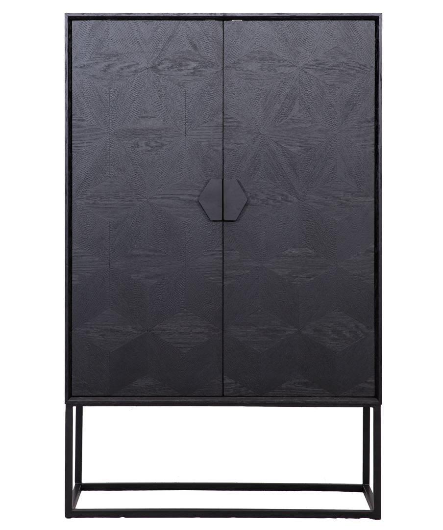 Szafka BLAX czarny fornir dębowy Richmond Interiors Eye on Design