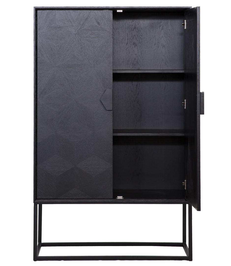 Szafka BLAX czarny fornir dębowy Richmond Interiors Eye on Design
