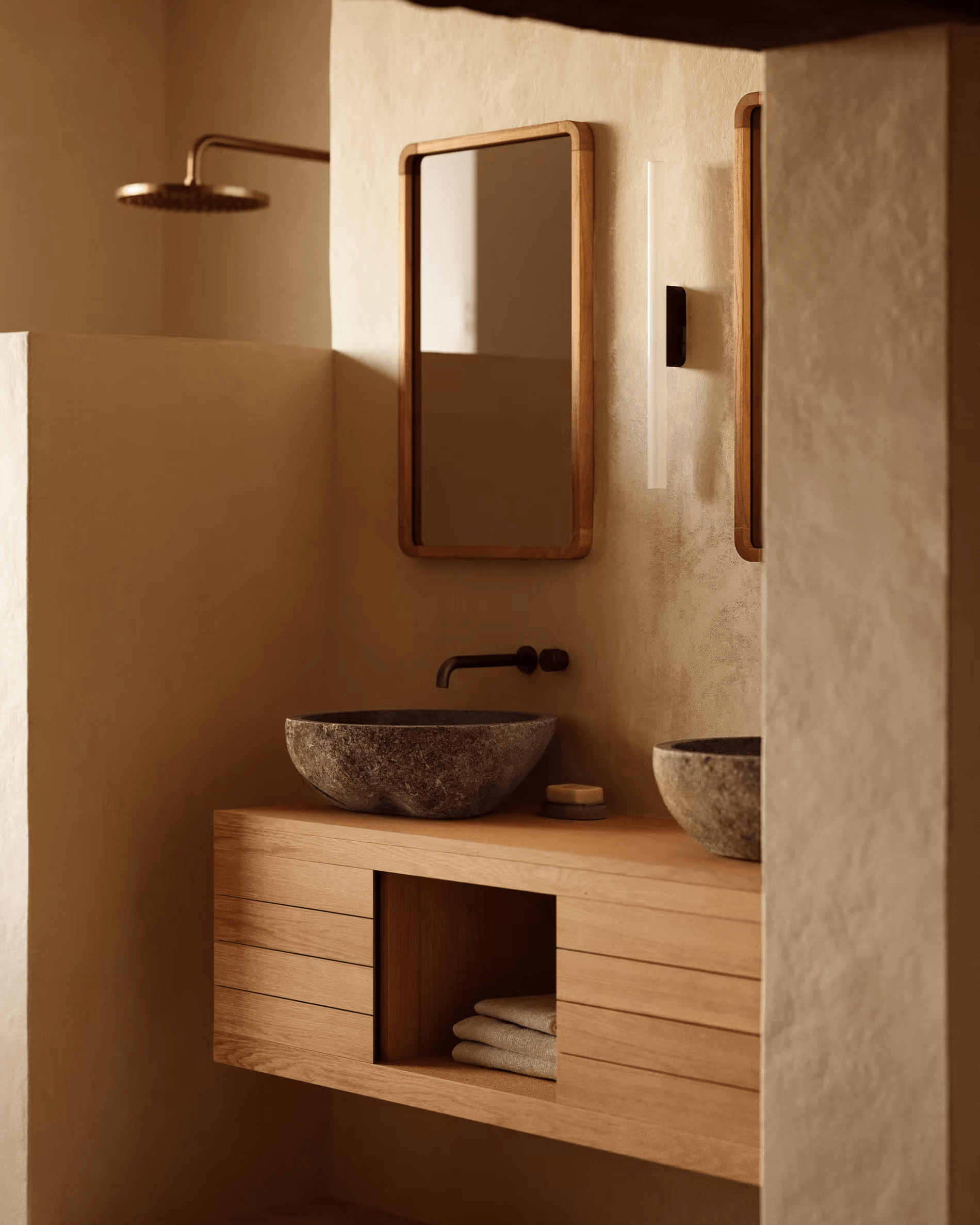 Szafka łazienkowa YENIT lite drewno tekowe La Forma Eye on Design