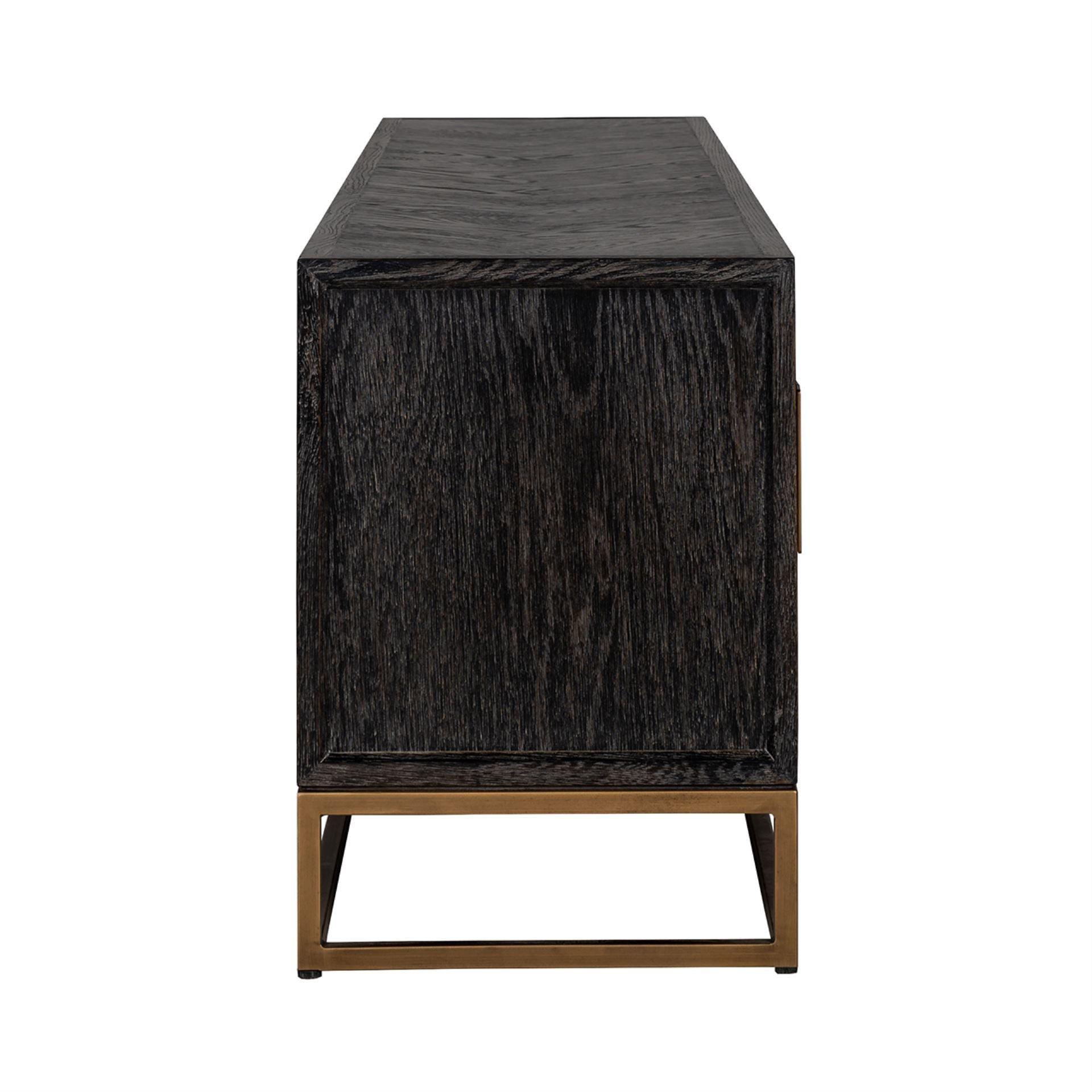 Szafka RTV BLACKBONE mosiężny Richmond Interiors Eye on Design