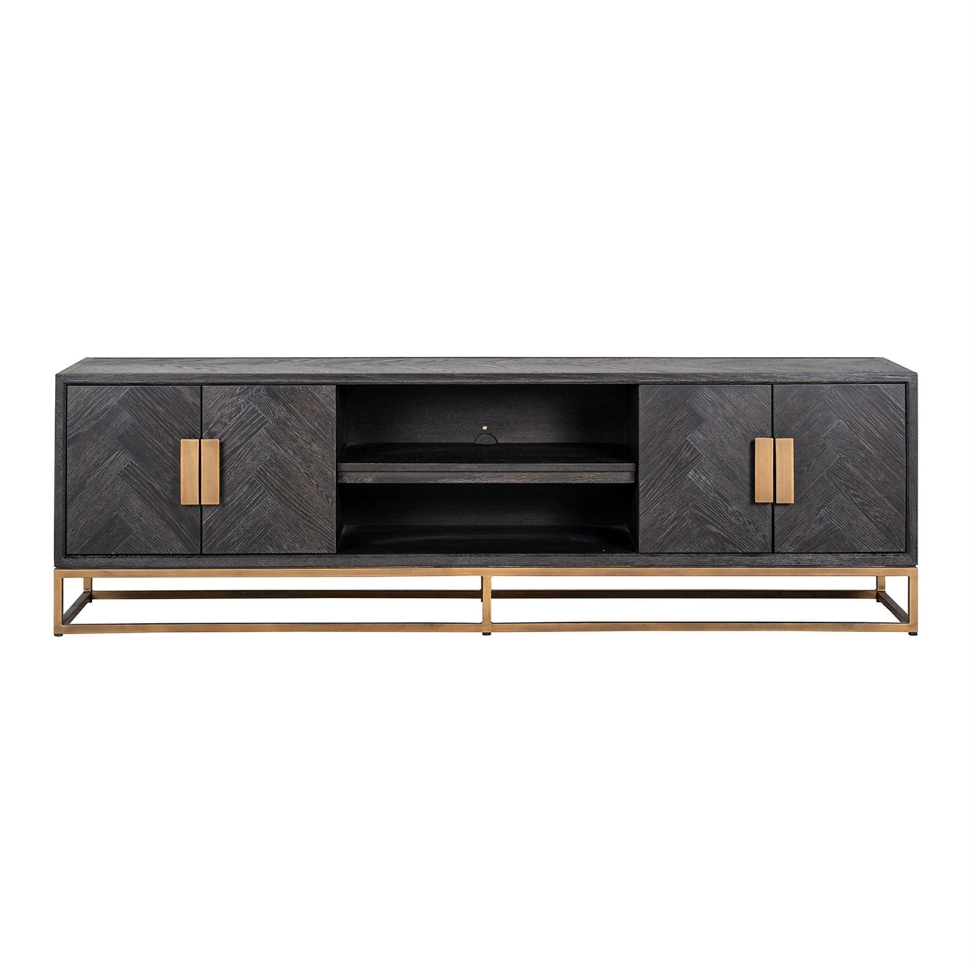 Szafka RTV BLACKBONE mosiężny Richmond Interiors Eye on Design