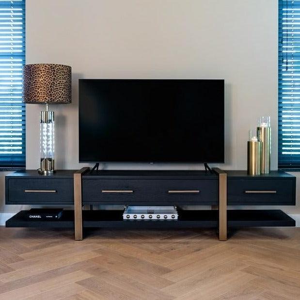 Szafka RTV CAMBON mosiądz Richmond Interiors Eye on Design