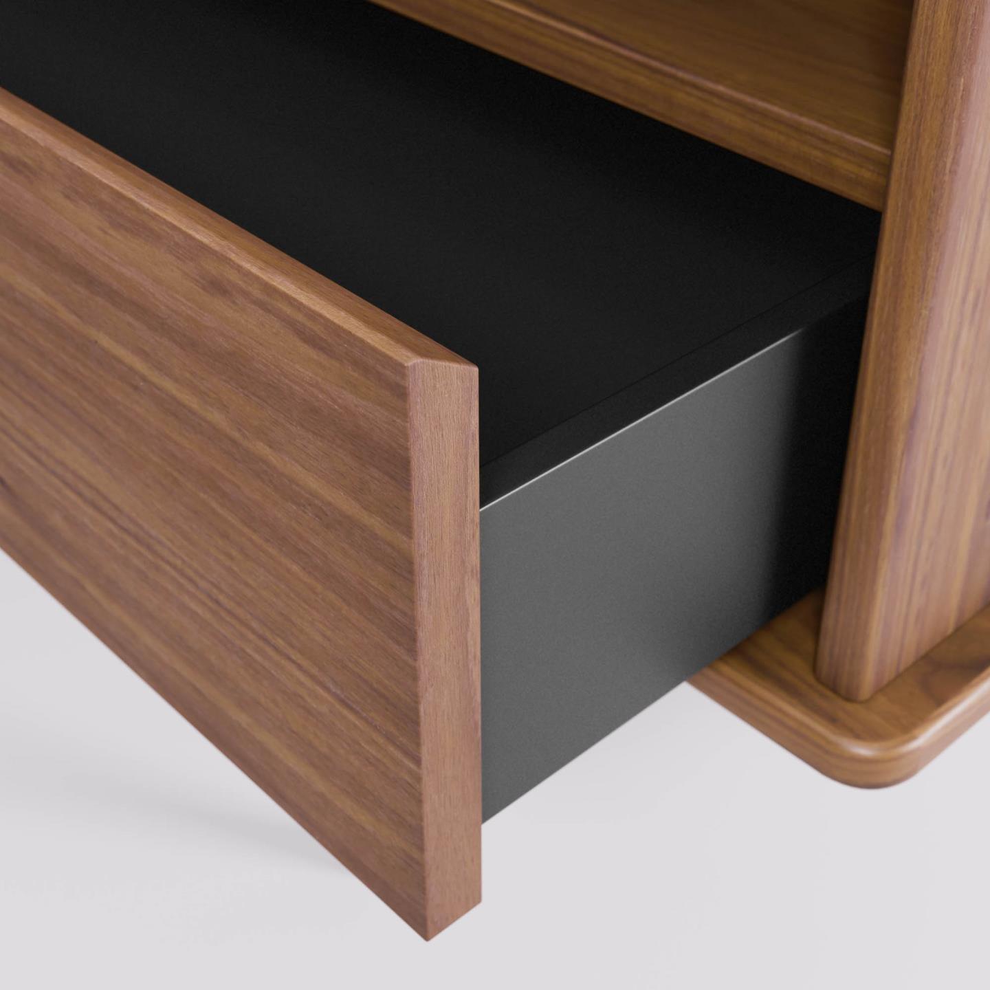 Szafka RTV CAROLIN fornir orzechowy La Forma Eye on Design