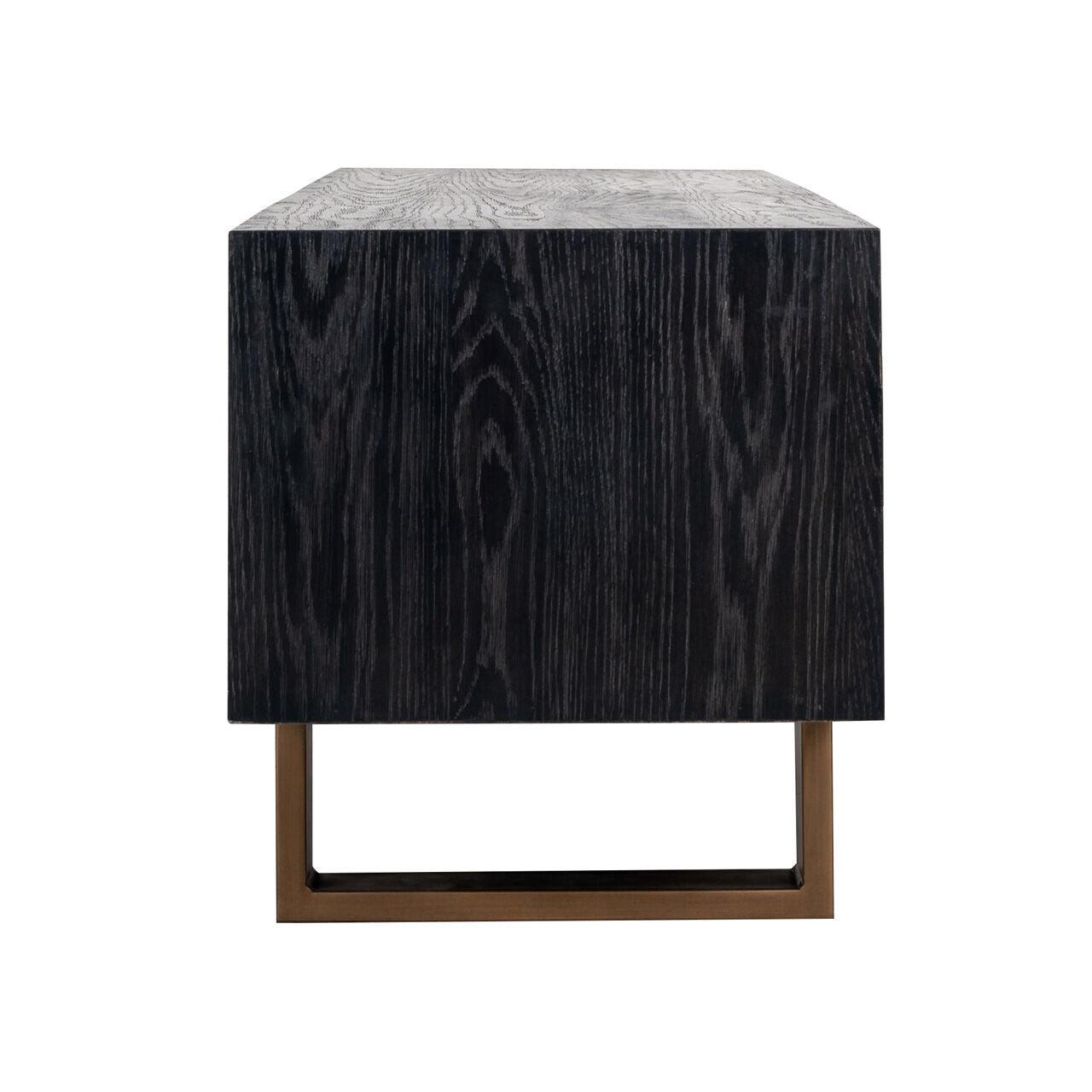 Szafka RTV HUNTER mosiądz Richmond Interiors Eye on Design