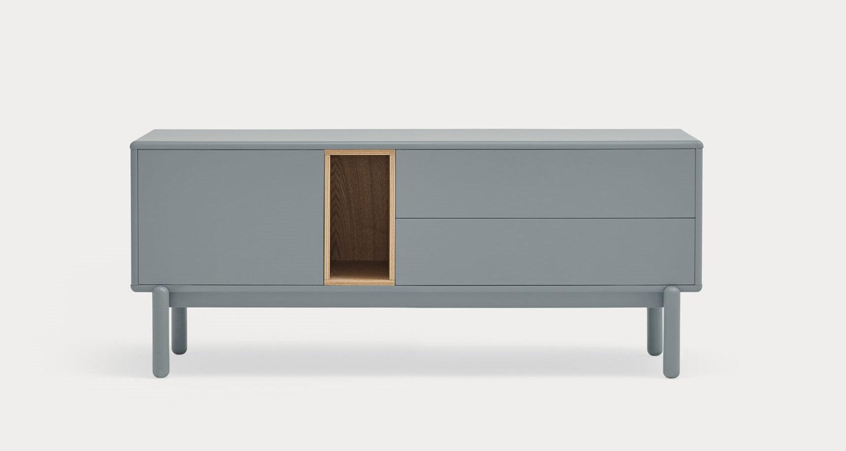Szafka RTV mała CORVO szary Teulat Eye on Design