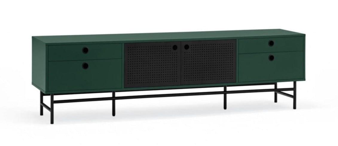 Szafka RTV PUNTO ciemnozielony Teulat Eye on Design