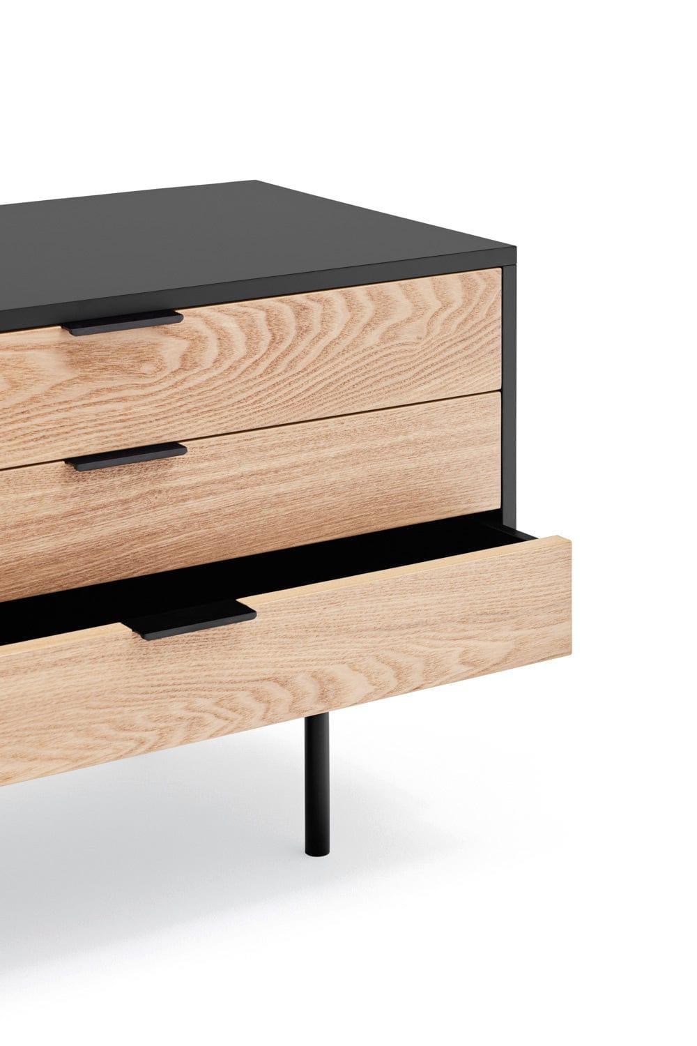 Szafka RTV SIERRA 2D czarny Teulat Eye on Design