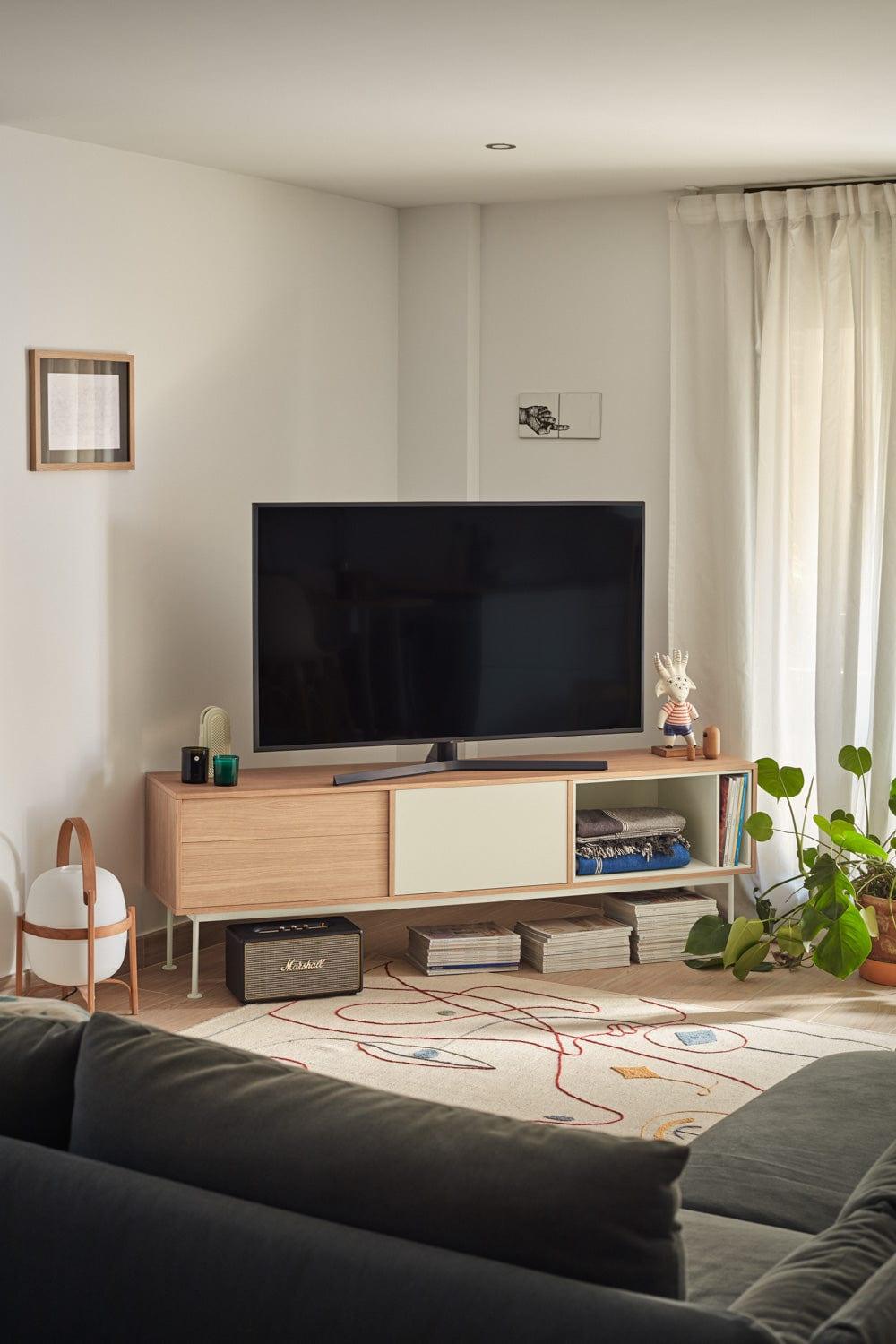 Szafka RTV YOKO kremowy Teulat Eye on Design