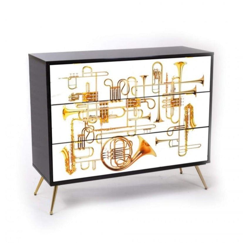 Szafka TRUMPETS z 3 szufladami Seletti Eye on Design