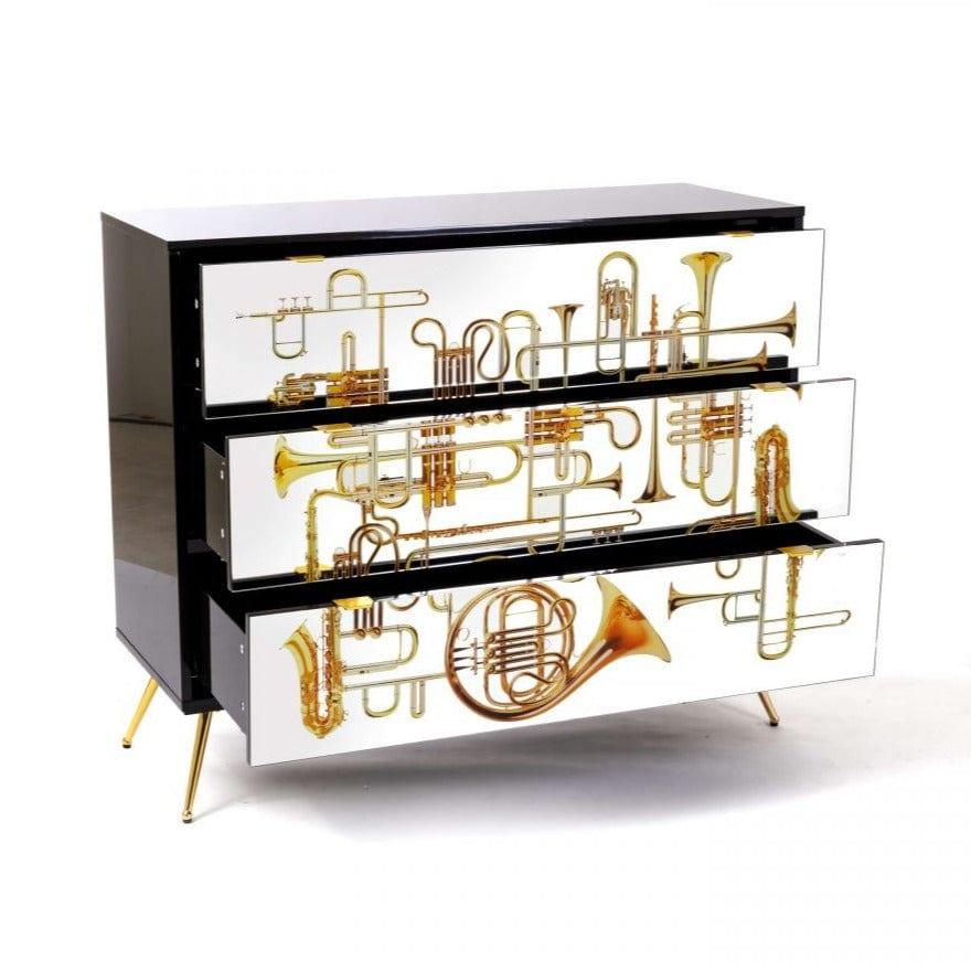 Szafka TRUMPETS z 3 szufladami Seletti Eye on Design