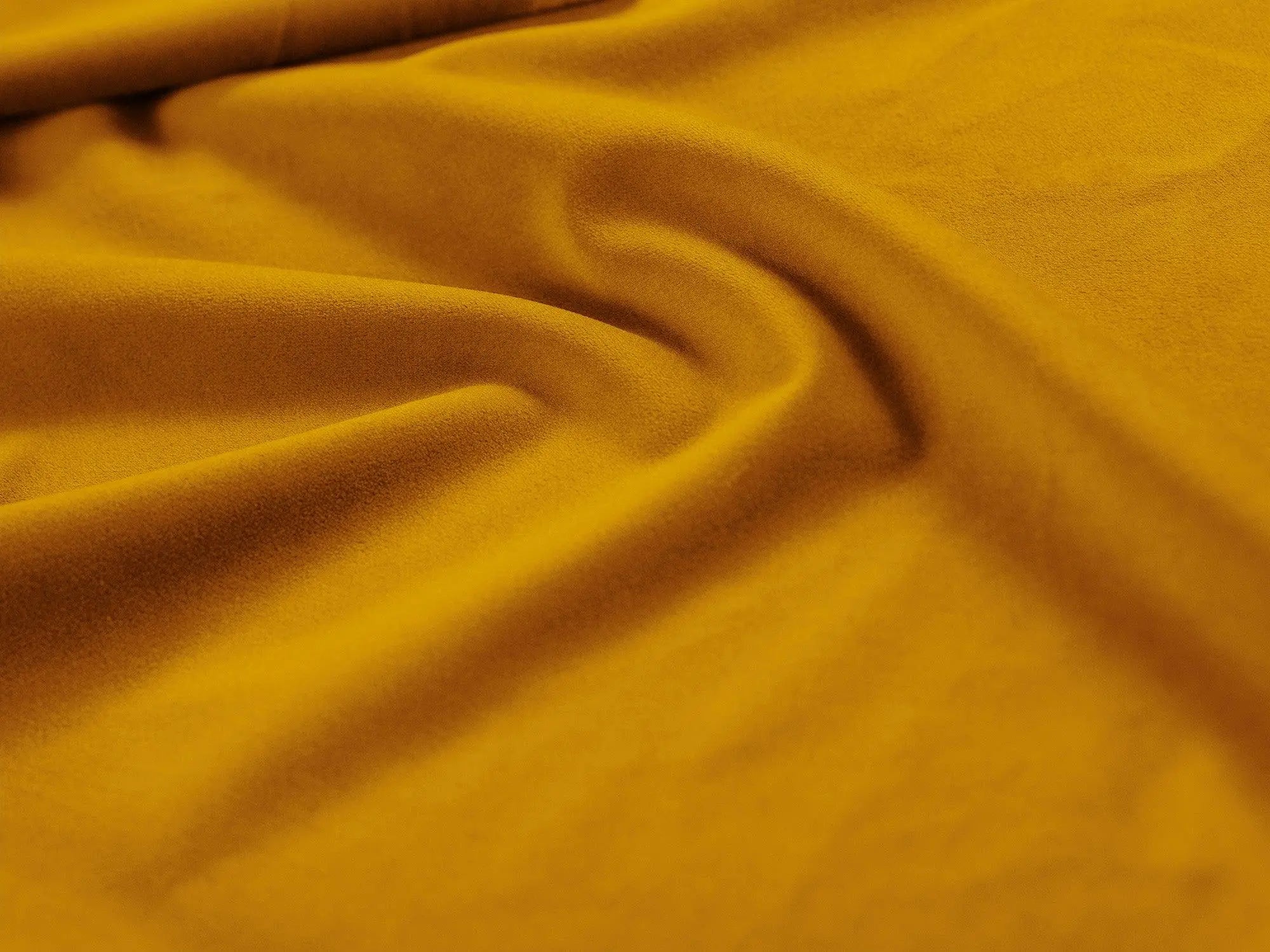 Szezlong aksamitny lewostronny LUPINE musztardowy – Micadoni