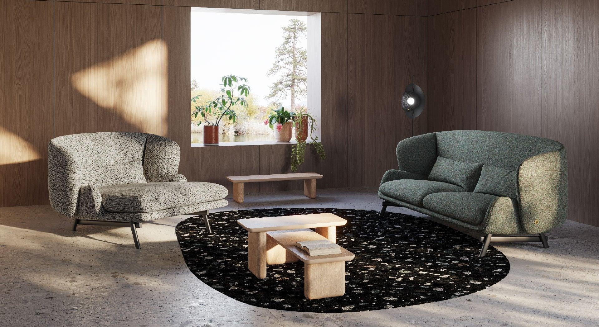 Szezlong COQUILLE jasnoszary Liu Jo Living Eye on Design